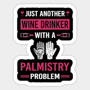 Wine Drinker Palmistry Palmist Palm Reading Reader Fortune Telling Teller Sticker